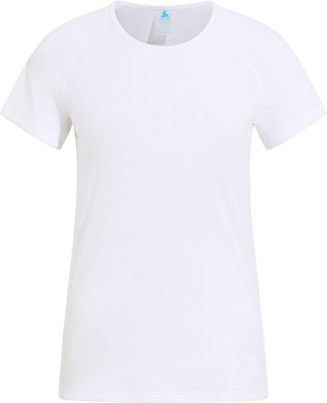 Odlo Active Light Baselayer-Shirt mit Rundhalsausschnitt und kurzen Ärmeln – Damen – Weiß – L