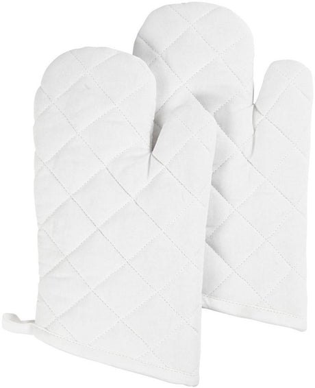 Creativ Company Ofenhandschuh, Größe 18x28 cm, 145 gr, weiß, 2 Stück 1 Box