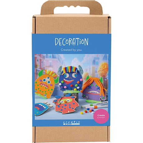 Creativ Company Hobby-Set Dekoration, Muster, bunt, fröhliche Farben, kräftige Farben, 1 Box