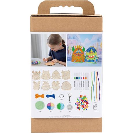 Creativ Company Hobby-Set Dekoration, Muster, bunt, fröhliche Farben, kräftige Farben, 1 Box