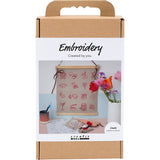 Creativ Company Hobby-Set Sticken, Hängedeko, Flachs, 1 Box
