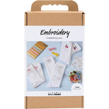Creativ Company Hobby-Set Stickerei, Socken, weiß, 1 Box