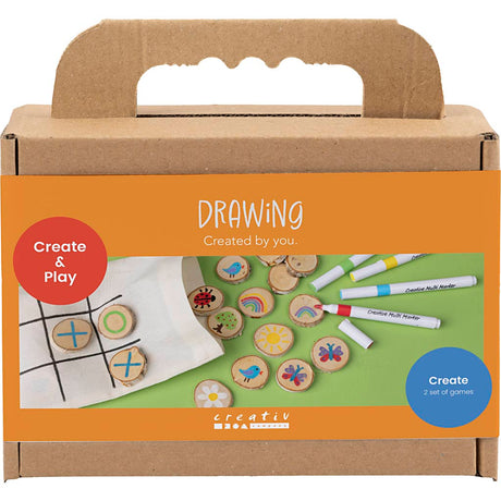 Kreativunternehmen https: www.cchobby.nl Mini-Hobbyset-Drawing-Memory-Game-and-Three-In-A-Row-Diverse-Colors-1-Box