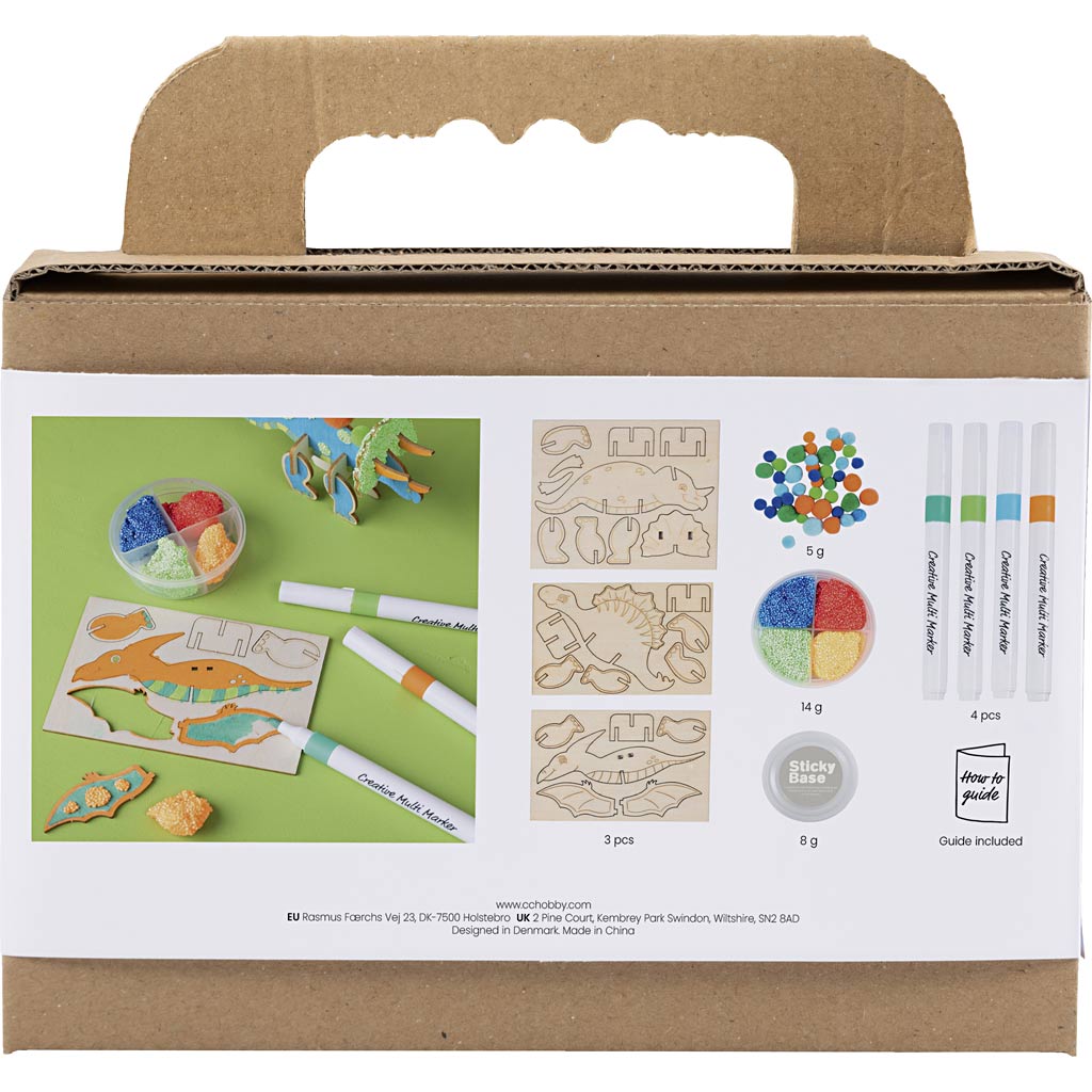 Kreativunternehmen https: www.cchobby.nl mini-hobbyset-decoration-dinosaur-blue-green-orange-red-1-box