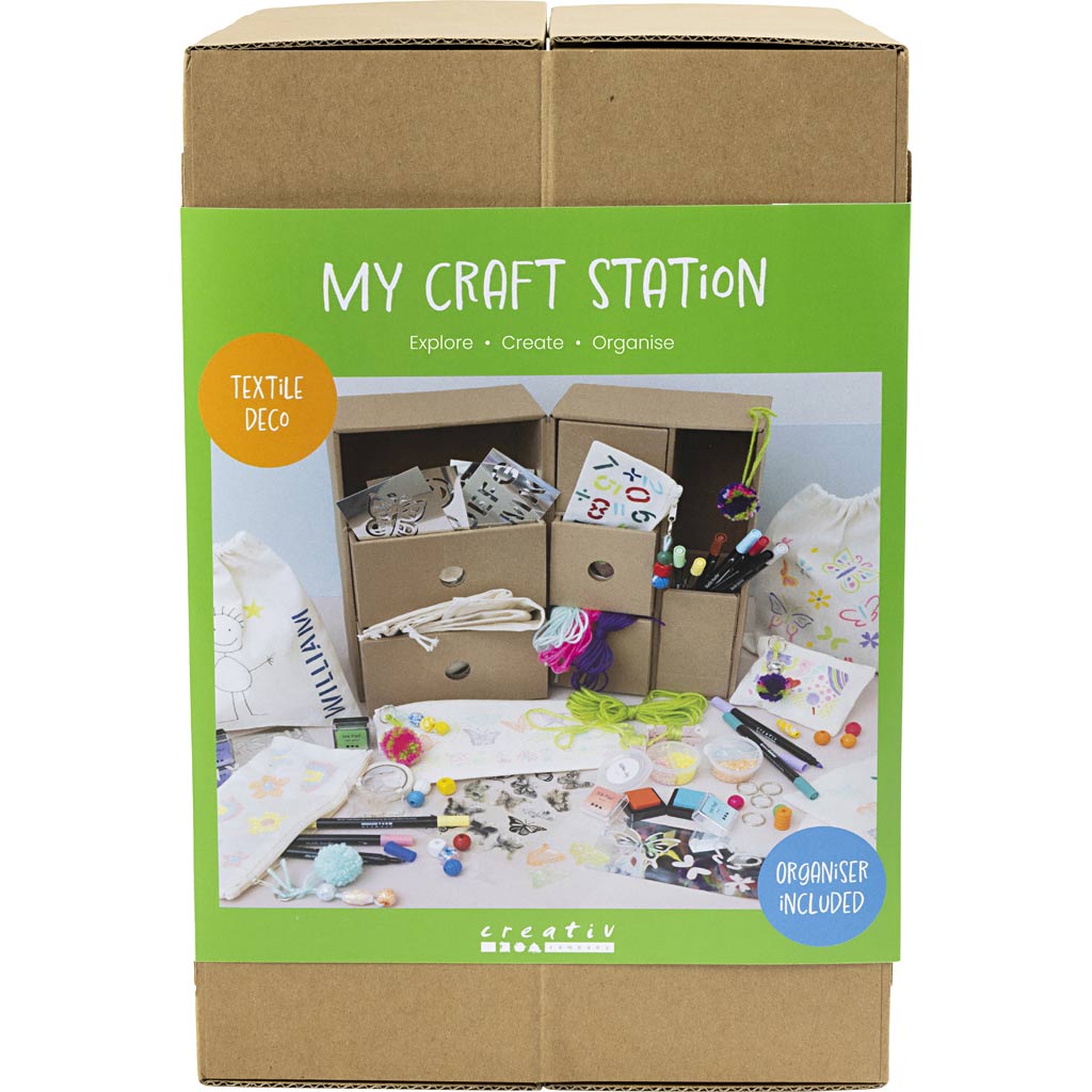 Creativ Company My Craft Station Textildekoration, verschiedene Farben, 1 Stück 1 Box