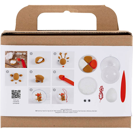Creativ Company Mini-Hobby-Set Bildhauerei, Rentier, 1 Box