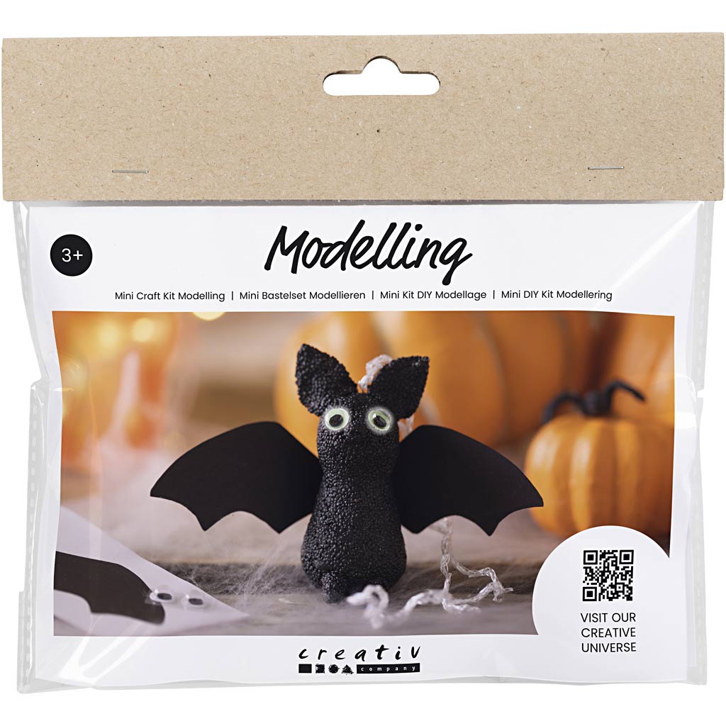 Creativ Company Mini-Hobby-Set Bildhauerei, Fledermäuse, 1 Box