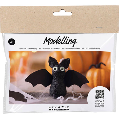 Creativ Company Mini-Hobby-Set Bildhauerei, Fledermäuse, 1 Box