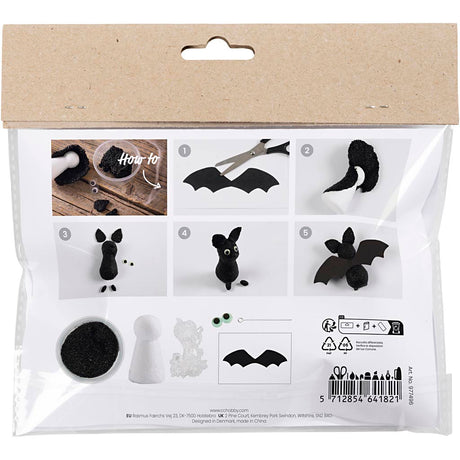 Creativ Company Mini-Hobby-Set Bildhauerei, Fledermäuse, 1 Box