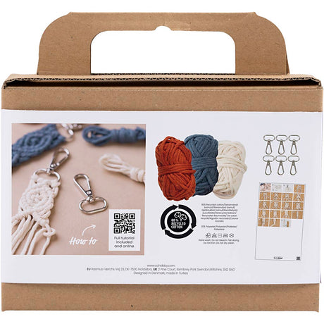 Kreativfirma Mini Hobbyset Makrame Schlüsselketten