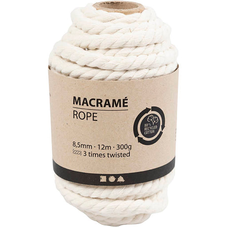 Kreativunternehmen https: www.cchobby.nl Makramee-Seil-l-12-m-d-8-5-mm-off-white-300-gr-1-rol