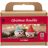 Creativ Company Mini-Hobby-Set Weihnachtskugeln, rote und grüne Zwerge, 1 Box