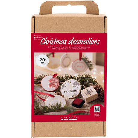 Creativ Company Hobby-Set Weihnachtsschmuck, selbsthärtender Ton, 1 Box