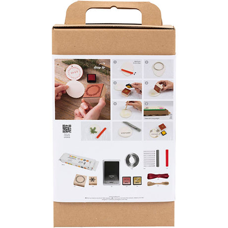 Creativ Company Hobby-Set Weihnachtsschmuck, selbsthärtender Ton, 1 Box