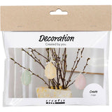 Creativ Company Mini-Hobby-Set Dekoration, Eier, Pastellfarben, 1 Box