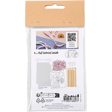 Creativ Company Mini Hobbyset Schmuck Schrumpf Filmarmbänder lila lila