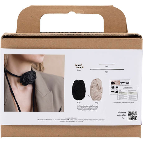 Creativ Company Mini Hobbyset Haken Bag mit Roos