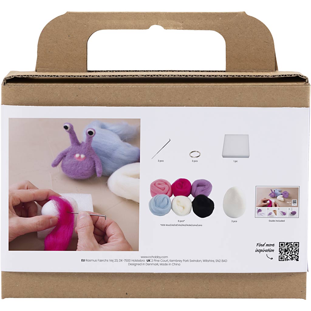 Creativ Company Mini Hobbyset Nadel fühlte Monster