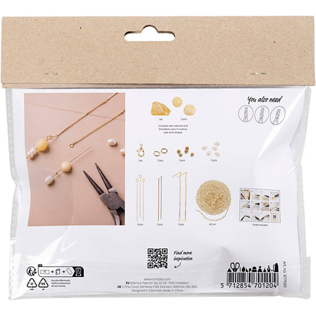 Kreativunternehmen https: www.cchobby.nl mini-hobbyset-jewelry-honeycalcite-necklace-and-earrings-1-box