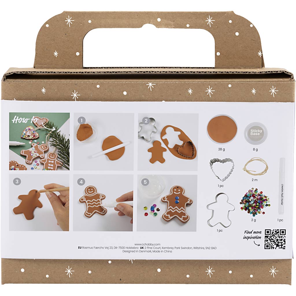 Creativ Company Modellbau-Hobby-Set, kleine Tortenfiguren, mittelbraun, 1 Box