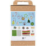 Creativ Company Kreativbox Bunte Weihnachten, Weihnachtsfiguren, verschiedene Farben, 1 Box