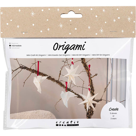 Https: www.cchobby.nl mini-hobbyset-origami-pigeons-stars-darkred-off-white-1-box