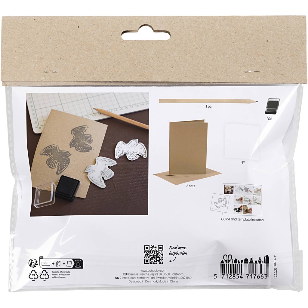 Kreativunternehmen https: www.cchobby.nl mini-hobbyset-foam-druk-kaart-met-pigeons-beige-1-doos