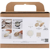 Creativ Company Mini-Hobby-Set zur Kerzenherstellung, Sojakerzen in Austernschalen, gebrochenes Weiß, 1 Box