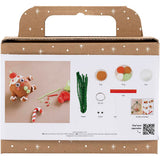 Creativ Company Mini-Hobby-Set Bildhauerei, Keksmann, verschiedene Farben, 1 Box
