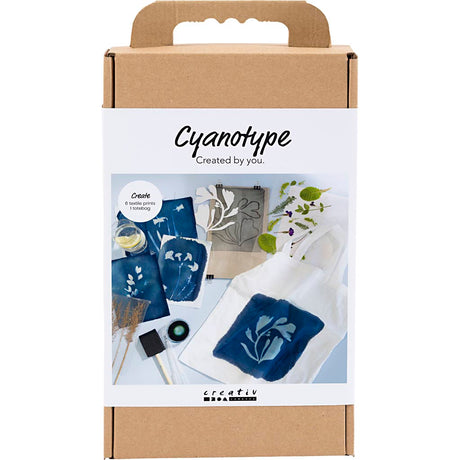 Creativ Company Hobby-Set Cyanotypie, Textil, blau, 1 Box