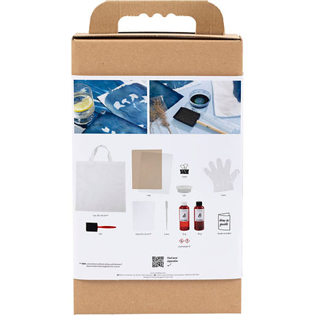 Creativ Company Hobby-Set Cyanotypie, Textil, blau, 1 Box