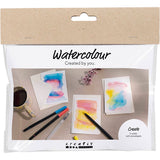 Creativ Company Mini-Hobby-Set Aquarell, Karten und Umschläge, 1 Box