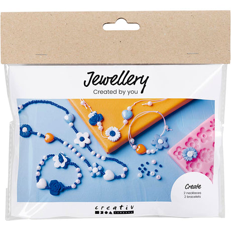 Creativ Company Mini-Hobby-Set Schmuck, Blumen, verschiedene Farben, 1 Box