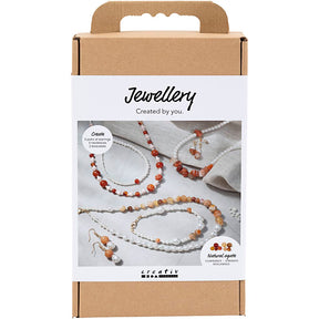 Kreativunternehmen https: www.cchobby.nl hobbyset-jewelry-beige-burnt-orange-white-mother-of-pearl-1-box