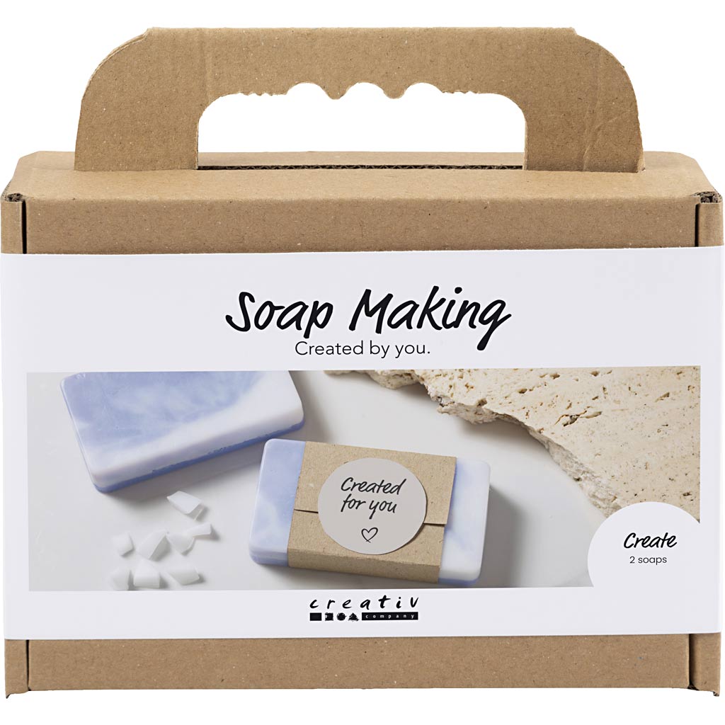 Creativ Company Mini-Seifenherstellungs-Hobbyset, quadratisch, hellviolett, 1 Box