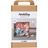Creativ Company Hobby-Set Modellieren, Blumen, Pastellfarben, 1 Box