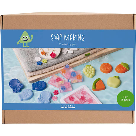 Kreativunternehmen https: www.cchobby.nl Gruppe Set-Seifenherstellung-blau-grün-orange-rosa-1-Box