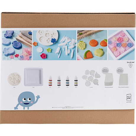 Kreativunternehmen https: www.cchobby.nl Gruppe Set-Seifenherstellung-blau-grün-orange-rosa-1-Box