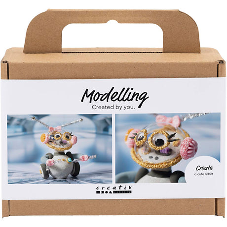 Kreativunternehmen https: www.cchobby.nl mini-hobbyset-boetseren-robot-grey-pink-1-doos