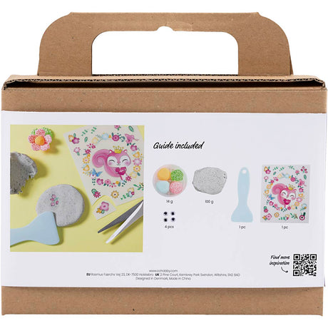 Kreativunternehmen https: www.cchobby.nl mini-hobbyset-modellierstein-mit-insekt-grau-hellrosa-helltürkis-1-box
