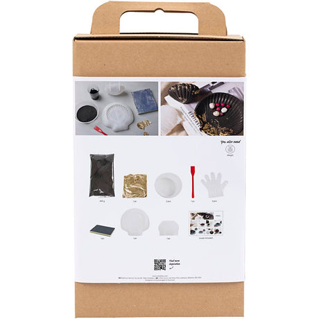 Kreativunternehmen https: www.cchobby.nl hobbyset-resin-casting-mussel-black-gold-1-box