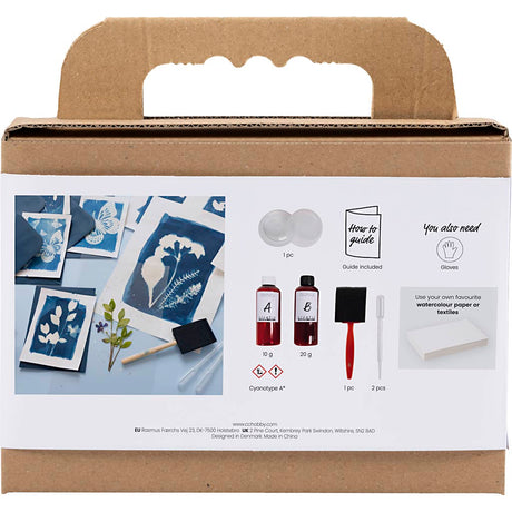 Creativ Company Toolkit für Cyanotypie, Zubehör, blau, 1 Box