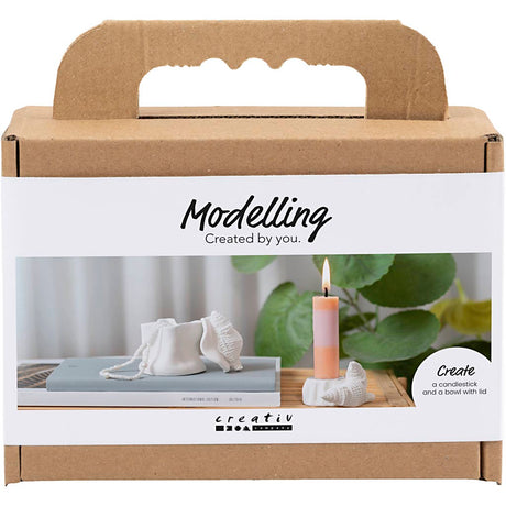 Kreativunternehmen https: www.cchobby.nl mini-hobbyset-boetseren-candlestick-with-shells-off-white-1-box