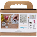 Creativ Company Mini-Hobby-Set Bildhauerei, Teelichthalter, rosa, 1 Box