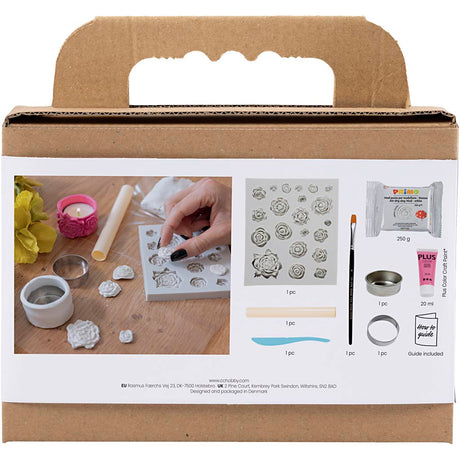 Creativ Company Mini-Hobby-Set Bildhauerei, Teelichthalter, rosa, 1 Box