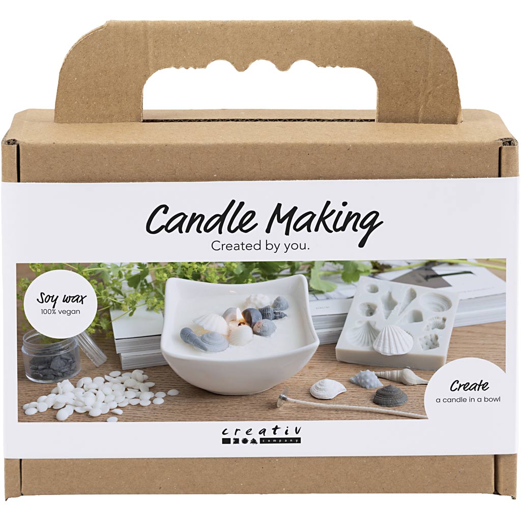 Kreativunternehmen https: www.cchobby.nl mini-hobbyset-candle-making-shells-gray-off-white-1-box