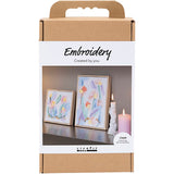 Creativ Company Hobby-Set Stickerei, Bilder, Pastellfarben, 1 Box