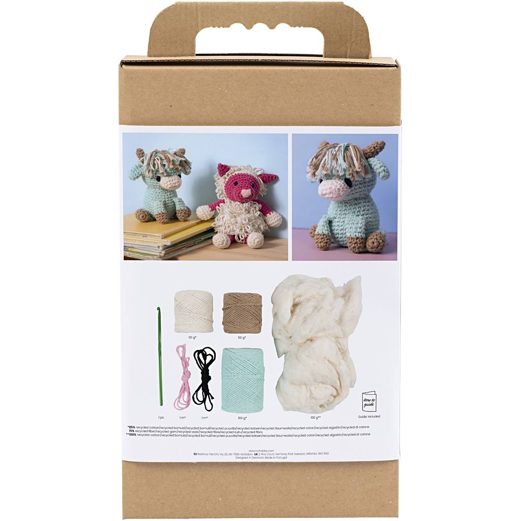 Kreativunternehmen https: www.cchobby.nl hobbyset-amigurumi-cow-beige-mint-1-doos