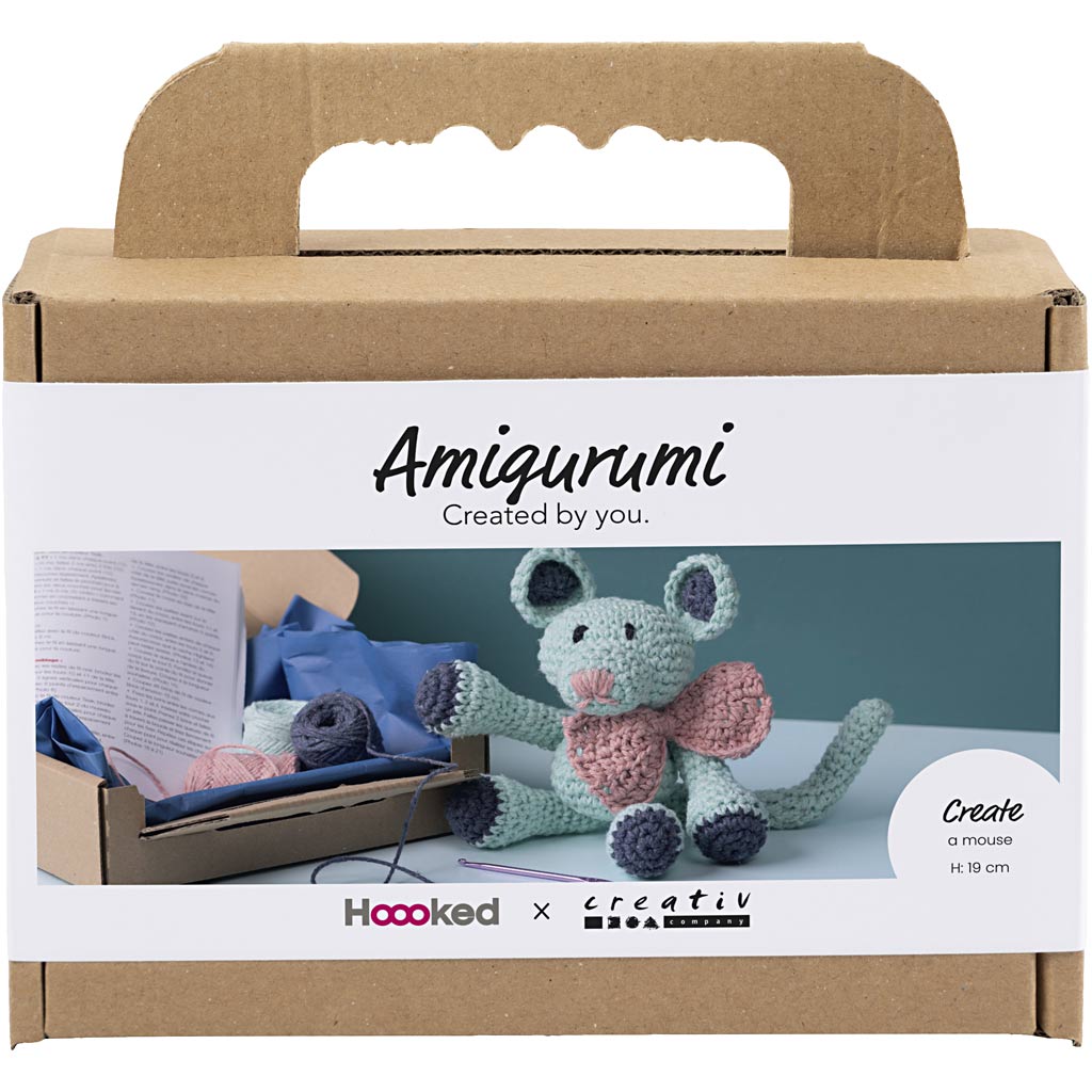 Creativ Company Hobby-Set Amigurumi, Maus, Mint, 1 Box