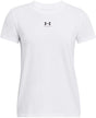 Under Armour ua Rival Core SS-Wht Damen-Sportshirt – Weiß – Schwarz